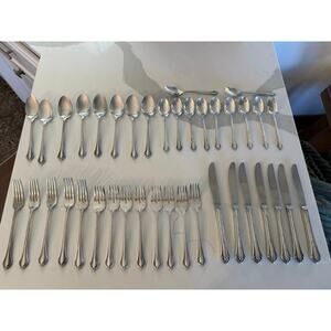 1847 Rogers Bros E.P. Korea Silverplate Flatware Random Lot 39 Pieces EUC